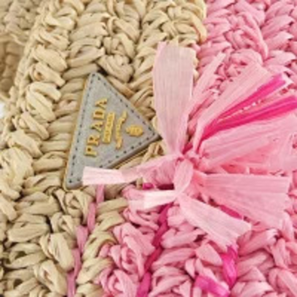 Prada Canapa Bag Tote Raffia - Picture 8 of 9
